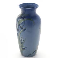 Weller Hudson Tall Iris Vase, Hester Hudson (Lot 425 - July ...