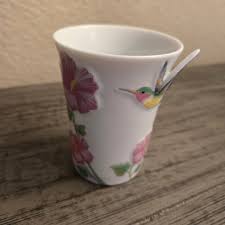 2PC SET Hummingbird bathroom soapdish & cup porcelain Made ...
