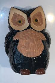 Owl Ceramic Large 12” Figure Statue Cottagecore Grannycore Hand Painted Vintage | eBay