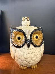 Retro Owl Cookie Jar - Etsy