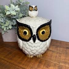 Vintage Otagiri Ceramic Owl Family Cookie Jar - Retro Forest Animal Kitchen Storage Container - Etsy