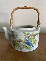 Vintage Otagiri Kettle With 5 Tea Cups. Design By Gibson Greeting Cards. | eBay