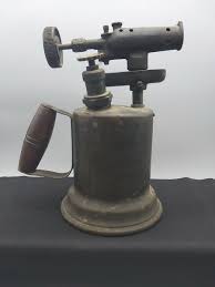 Vintage Antique Brass Otto Bernz Co Blow Torch #87 Red Wood Coil Handle | eBay