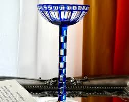 1908 Otto Prutscher Blue Sweet Wine Glass: Meyr's Neffe Art Nouveau - Etsy