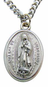 Our Lady of Guadalupe Medal 3/4 Inch Metal Pendant with Chain from Italy | eBay