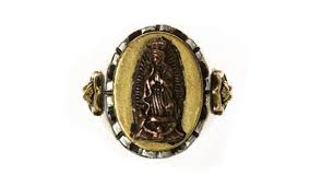 Massive Mexican Biker Ring Lady Guadalupe Vintage 1940s-50s ...