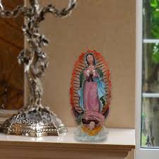 Amazon.co.jp: Fenteer Virgin Mary Statue Virgin Mary Figurine Catholic Sculpture Home Decor for Bedroom : Home & Kitchen