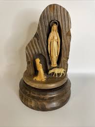 Rare Vintage Our Lady Of Lourdes Statue With Music *DOES ...