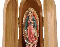 Statue of the Madonna of Guadalupe With Niche, Carved in ...