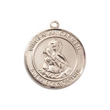 14KT GOLD VIRGEN DEL CARMEN MEDAL | EWTN Religious Catalogue
