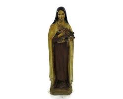 Vintage Statue Plaster St Saint Therese Lisieux Little ...