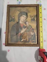 Vintage S Maria de Perpetuo Succursu wood framed print 8 x 6 ...