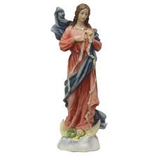 Mary Undoer of Knots Bronze Statue 12IN | St. Patrick's Guild