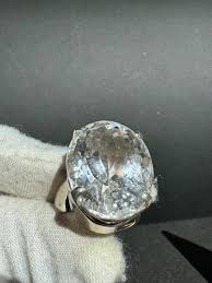 Clear Quartz 926 Sterling Silver Ring | Crystal Quartz Ring ...