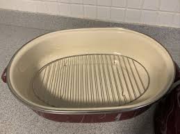 Paula Deen Marbled Enamel 16.5" Covered Roaster with Wire Rack RED RARE!!!! | eBay