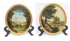 RIVES Antonio (19th Century) - Landscapes with Characters in ...