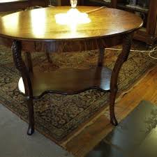 Antique Oval Library Table - Etsy