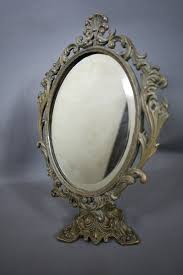 Large Rare vintage brass Vanity Mirror and 16 similar items