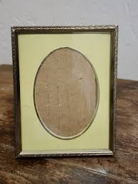 Vintage Metal Gold Tone Brass Oval Insert Photo Frames 2x3 | eBay