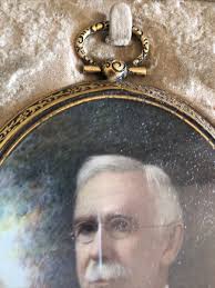 Antique Miniature Portrait on Noble Waffer, circa 1900, | eBay
