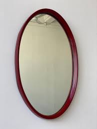 Vintage Turner Mfg. Co Molded Plastic Oval Wall “Fashion Plate Mirror,” Circa 1960s — portmanteau new york