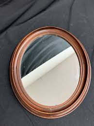 Victorian Oval Oak Wall Mirror 20x16.5” – Deep Frame Antique, 1900s | eBay