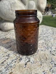 Ovaltine 7” Vintage Collectible Amber Glass Jar | Custom ...