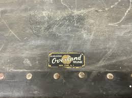 Lot - Overland Steamer Trunk / Footlocker