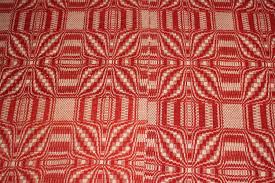 Antique Coverlet 1800s Red and White Reversible Antique ...