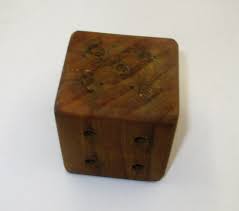 Large Wooden Solid Wood Dice Vintage Game Piece - Etsy