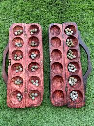 Sapele Style Mancala Board Game – African Art, Ayo Olopon ...