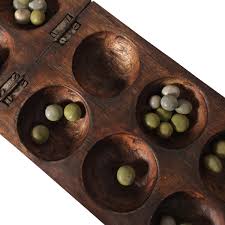 Oware (mankala) Game with Seeds – Square Board with Elephant ...