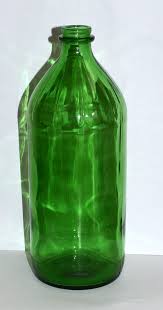 Vintage Green Glass Bottle Refrigerator Juice 34oz. Thatcher ...