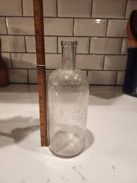 Large Antique Clear Glass Apothecary Bottle - Etsy
