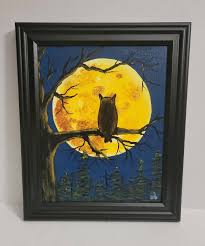 Full Moon Owl - Etsy