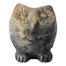 Vintage 1970's Signed Canadian Artist Philip Thorn Hand Carved Soapstone Owl Sculpture | Chairish