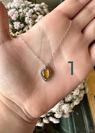 Amber Necklace · Silver · - Desert Rose