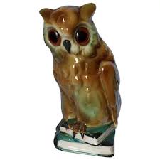Similar Items to Vintage German Porcelain Great Horned Owl ...