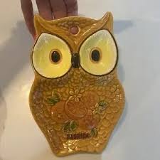 Art | Vintage Midcentury Modern Owl Ashtray Trinket Candy ...