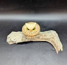 Handmade Wooden Owl Décor Sculptures & Figurines | eBay