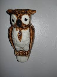 Vintage Ceramic Owl Wall Pocket Circa 60's - Etsy