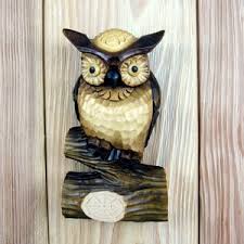 Handmade Wood Owl Figurine: Bas Relief Wall Art - Etsy