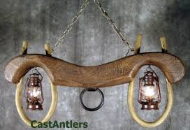 Rustic Chandeliers | Reproduction Single Ox Yoke 2 lantern ...