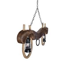 Single Ox Yoke 2 Lantern Light | Cast Horn Designs