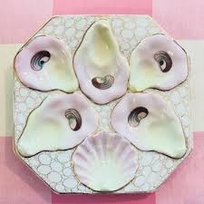 Beautiful, Antique Oyster Plate - Etsy