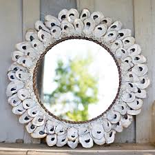 St. Lucia Shell Mirror | Bella Coastal Decor