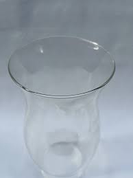 Large Clear Glass Hurricane Shade | Chairish