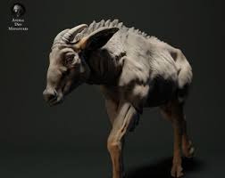 Sumatran Serow 1/24 Scale Realistic Animal Model 3D Printed ...