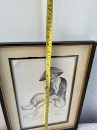 Artist BEKY Ink on Silk framed PAINTING of Asia Art | eBay