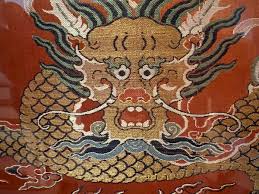 A Large and Important Chinese Qing Dynasty Dragon Textile ...